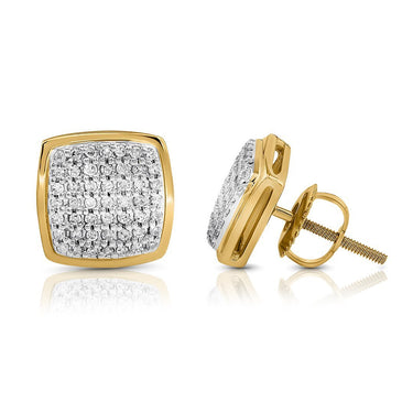 10K YELLOW GOLD DIAMOND STUD EARRINGS 0.25 CTW